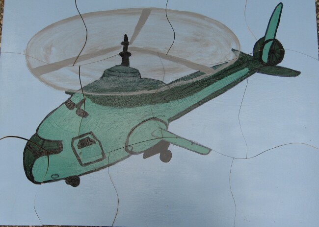 Dubbelpuzzel Helicopter